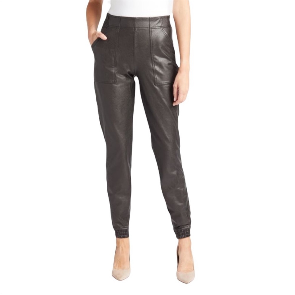 Spanx Faux Leather-Like Jogger Size Large